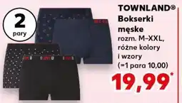 Kaufland TOWNLAND Bokserki męskie, rozmiar M-XXL, różne kolory i wzory (2 pary) oferta