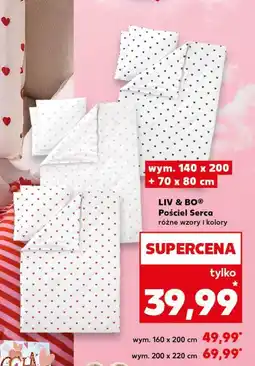 Kaufland LIV & BOO Pościel Serca, różne wzory i kolory oferta