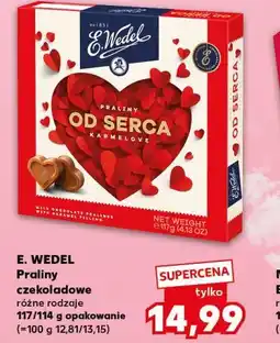 Kaufland E. WEDEL Praliny czekoladowe różne rodzaje 117 g opakowanie oferta
