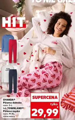 Kaufland OYANDA Piżama damska rozmiar S-L lub TOWNLAND Piżama męska rozmiar M-XL, różne wzory oferta