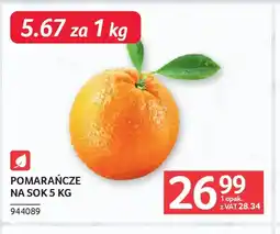 Selgros Pomarańcze na sok oferta