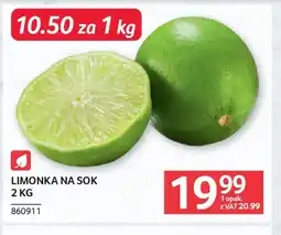 Selgros Limonka na sok oferta
