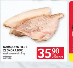 Selgros Karmazyn filet ze skórą Box oferta