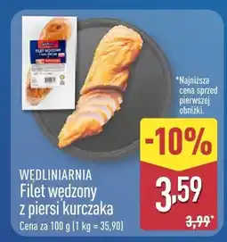 ALDI Filet wędzony z piersi kurczaka oferta