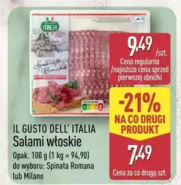 ALDI Salami włoskie Spinato Romana lub Milano oferta
