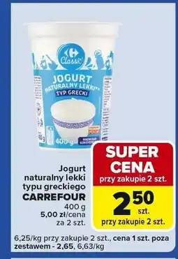 Carrefour Express Jogurt naturalny typu greckiego oferta
