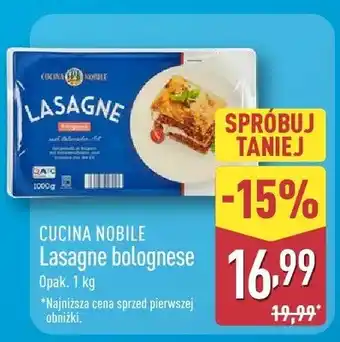 ALDI Lasagne bolognese oferta