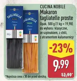 ALDI Makaron tagliatelle z dodatkami oferta
