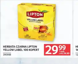 Selgros Lipton Herbata czarna Yellow Label oferta
