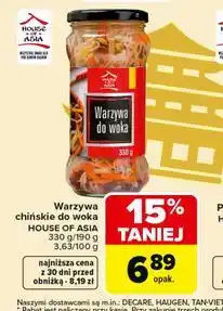 Carrefour Warzywa chińskie do woka HOUSE OF ASIA oferta