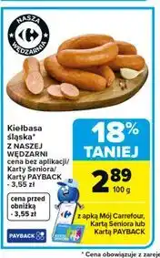 Carrefour Kiełbasa wieprzowa z NASZEJ WĘDZARNI oferta