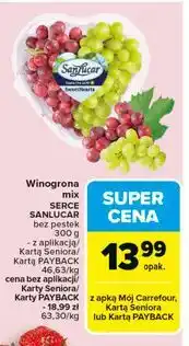Carrefour Winogrona mix SERCE SANLUCAR oferta