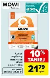 Carrefour Łosoś wędzony INTENSIVE plastry MOWI oferta