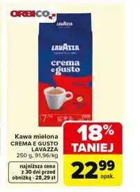 Carrefour Lavazza Crema e Gusto kawa mielona oferta