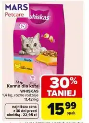 Carrefour Whiskas Karma dla kota z wołowiną i warzywami oferta