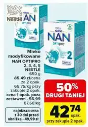 Carrefour Mleko modyfikowane NAN OPTIPRO 2, 3, 4, 5 NESTLE oferta