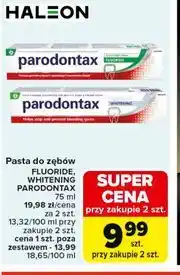 Carrefour Pasta do zębów FLUORIDE, WHITENING PARODONTAX oferta