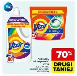 Carrefour Kapsułki/żel do prania VIZIR (do kolorów, 3,6 l, 44 szt.) oferta