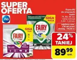 Carrefour Kapsułki do zmywarki FAIRY GIGA PACK oferta