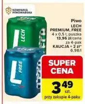 Carrefour Lech Premium Free 4 x 0,5L puszka oferta