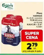 Carrefour Harnaś 4 x 0,5L puszka oferta