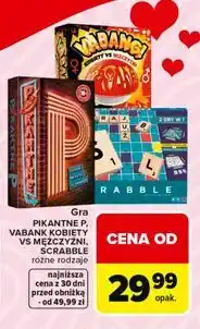 Carrefour Gra PIKANTNE PYTANIA, VABANK, KOBIETY VS MĘŻCZYŹNI, SCRABBLE oferta