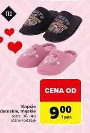 Carrefour Kapcie damskie, męskie TEX oferta