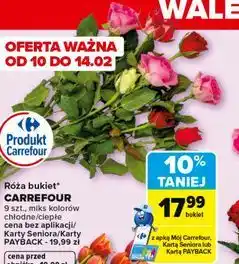 Carrefour Róża bukiet CARREFOUR 9 szt oferta
