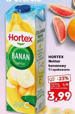 Kaufland HORTEX Nektar bananowy 1l opakowanie oferta