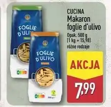 ALDI CUCINA Makaron foglie d'ulivo oferta