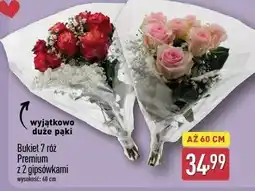 ALDI Bukiet 7 róż Premium z gipsówkami (60 cm) oferta
