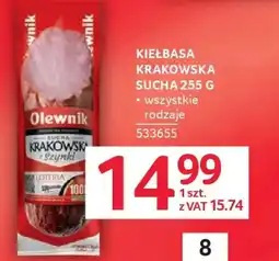 Selgros Olejnik Kiełbasa Krakowska Sucha oferta