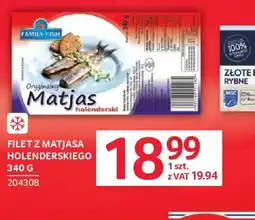 Selgros Family Fish Filet z Matjasa Holenderskiego oferta