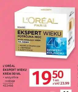 Selgros L'Oréal Ekspert Wieku Krem oferta
