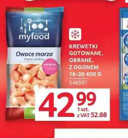 Selgros Myfood Krewetki gotowane oferta