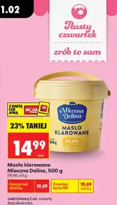 Biedronka Masło klarowane oferta
