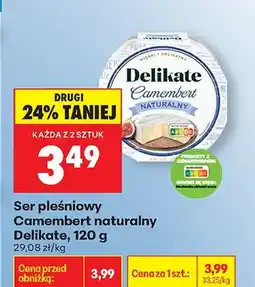 Biedronka Ser pleśniowy Camembert naturalny oferta