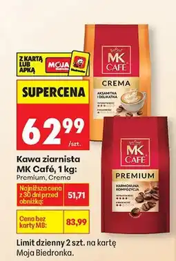 Biedronka Kawa ziarnista Premium oferta