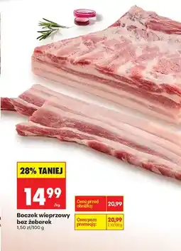 Biedronka Boczek wieprzowy bez żeberek oferta