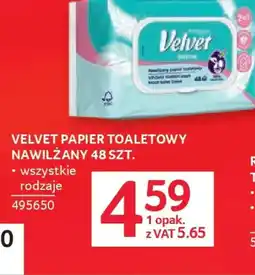 Selgros Velvet papier toaletowy nawilżany oferta