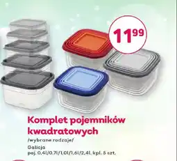 Bliski Komplet pojemników kwadratowych Galicja oferta