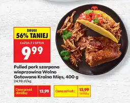 Biedronka Pulled pork szarpana wieprzowina Wolno Gotowane Kraina Mięs, 400g oferta