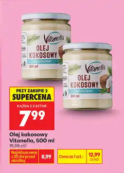 Biedronka Olej kokosowy Vitanella oferta