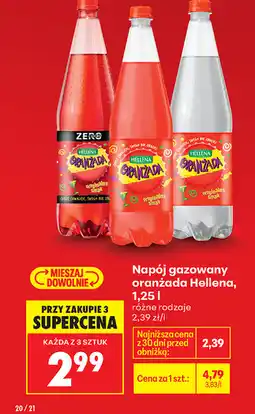 Biedronka Napój gazowany oranżada Hellena oferta