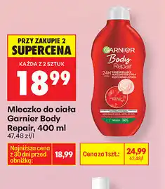 Biedronka Mleczko do ciała Garnier Body Repair oferta