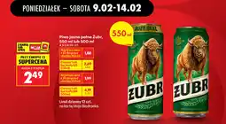 Biedronka Piwo jasne pełne Żubr, 550 ml lub 500 ml oferta