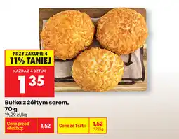 Biedronka Bułka z żółtym serem oferta