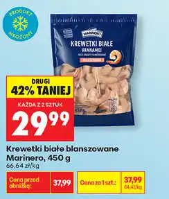 Biedronka Krewetki białe blanszowane Marinero oferta