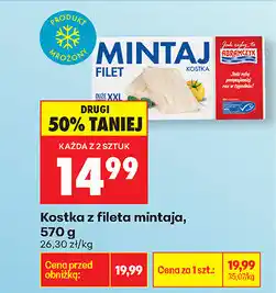 Biedronka Kostka z fileta mintaja oferta