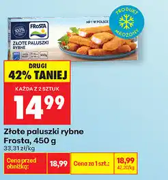 Biedronka Złote paluszki rybne Frosta oferta
